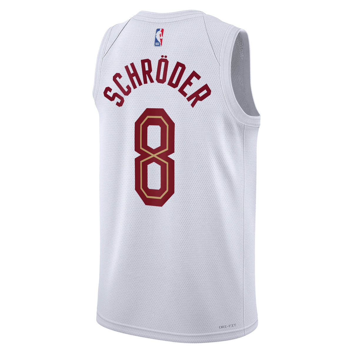 Unisex Dennis Schröder Cleveland Cavaliers Association Edition Swingman NBA Basketball Jersey - White - view 4