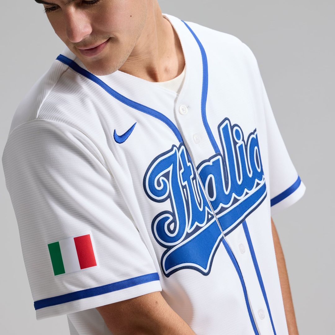 Men's Italy Baseball Vinnie Pasquantino White 2026 World Baseball Classic Home Stadium MLB Baseball Jersey - view 7