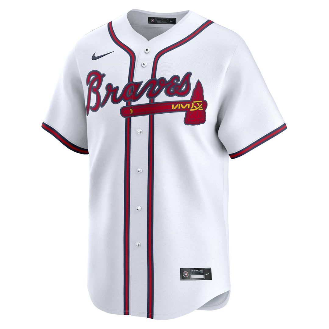 Men's Atlanta Braves Deion Sanders White Limited MLB Baseball Jersey - view 2
