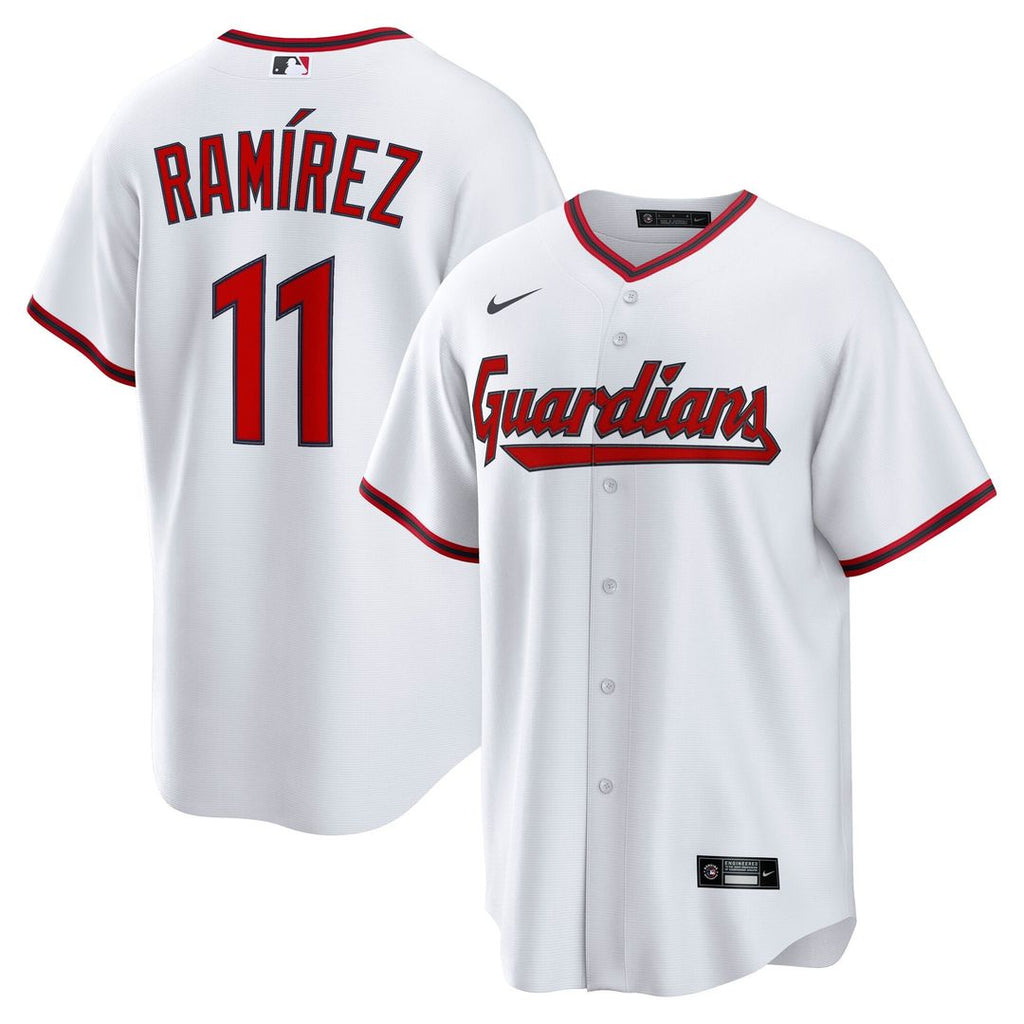 Men's Cleveland Guardians José Ramírez White Home Replica MLB Baseball Jersey - view 1