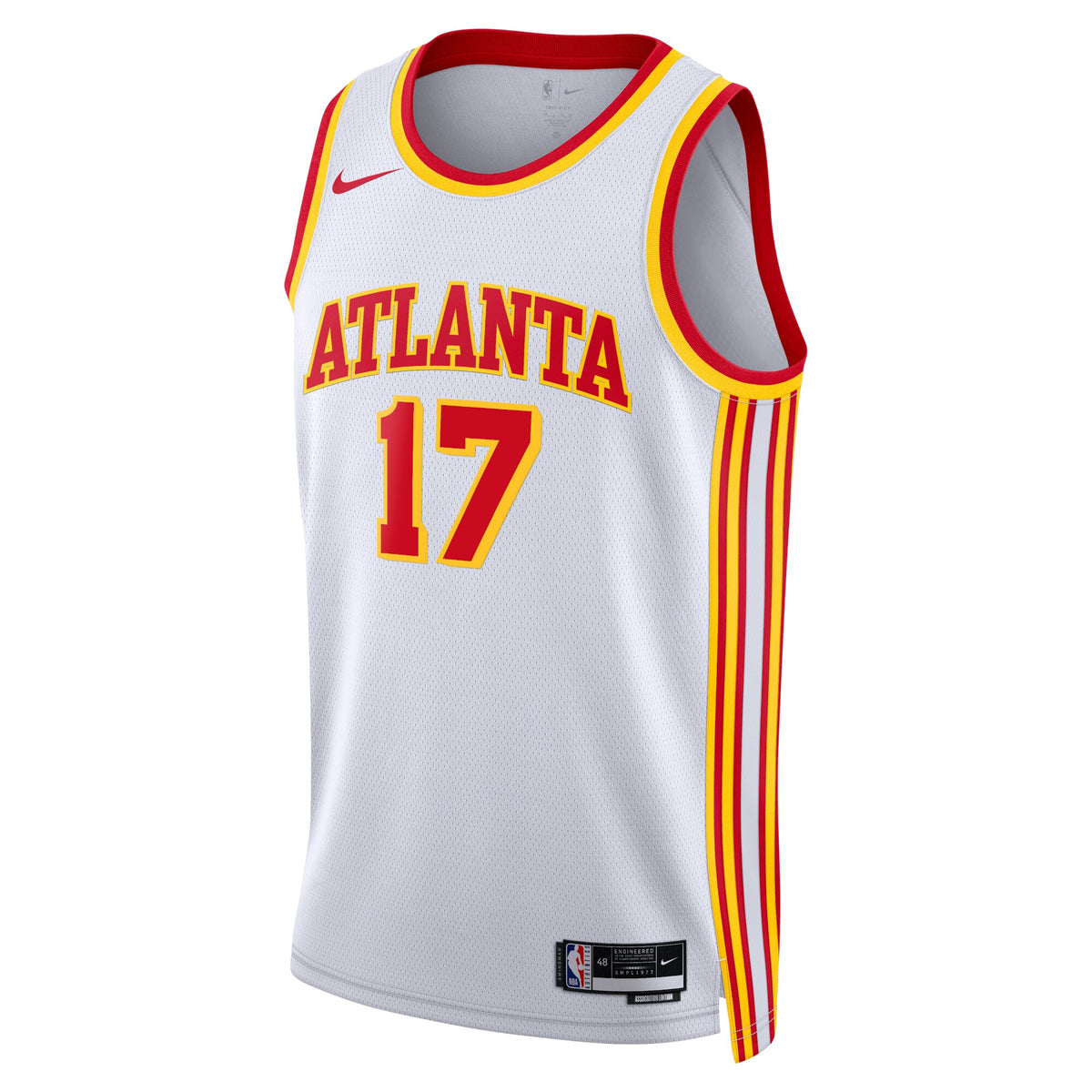 Unisex Onyeka Okongwu Atlanta Hawks Association Edition Swingman NBA Basketball Jersey - White - view 2