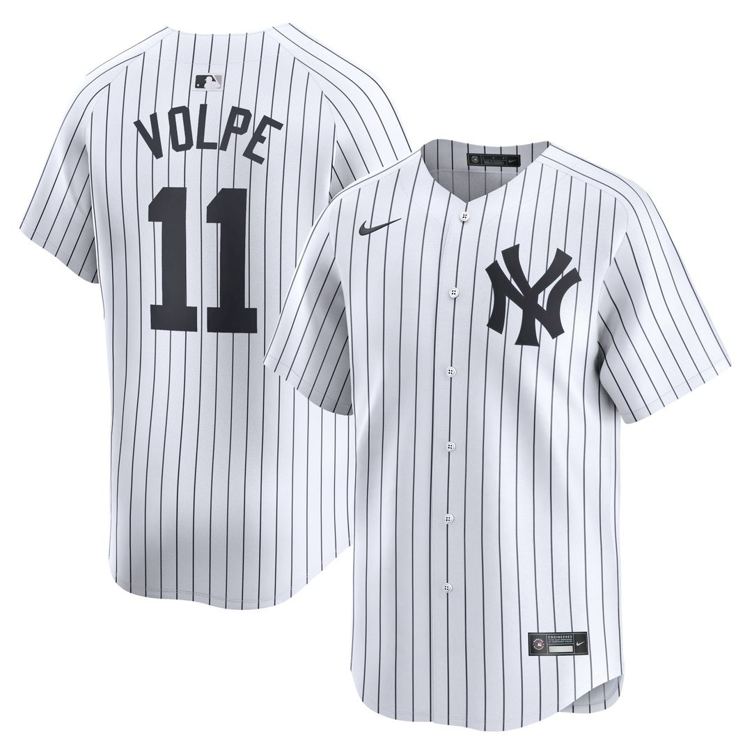 Men's New York Yankees Anthony Volpe Gray Away Limited MLB Baseball Jersey - view 7