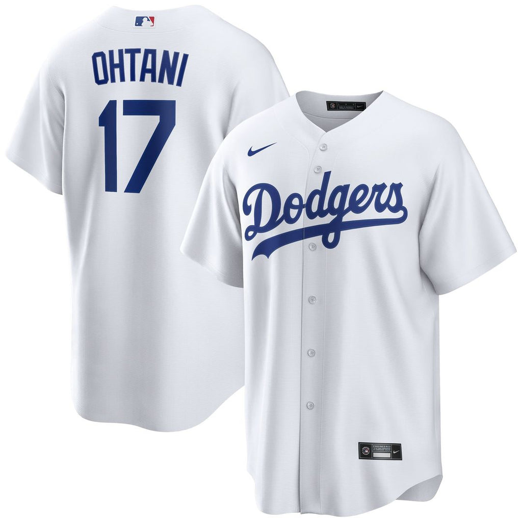 Men's Los Angeles Dodgers Shohei Ohtani White Home Replica MLB Baseball Jersey - view 1