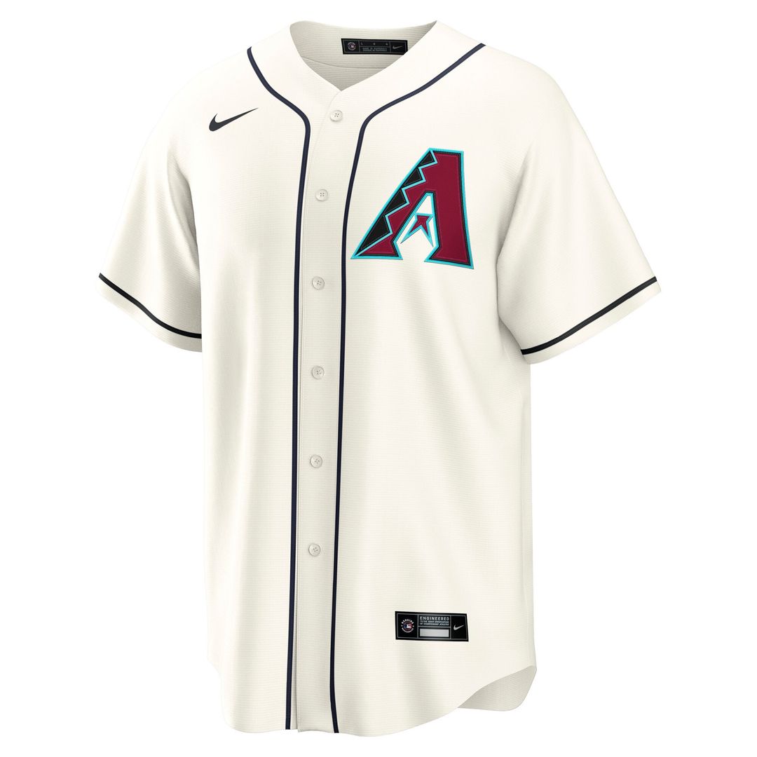 Men's Arizona Diamondbacks Corbin Carroll Cream Home Replica MLB Baseball Jersey - view 2