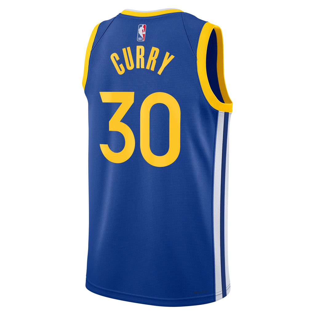 Unisex Stephen Curry Golden State Warriors Icon Edition Swingman NBA Basketball Jersey - Royal - view 3