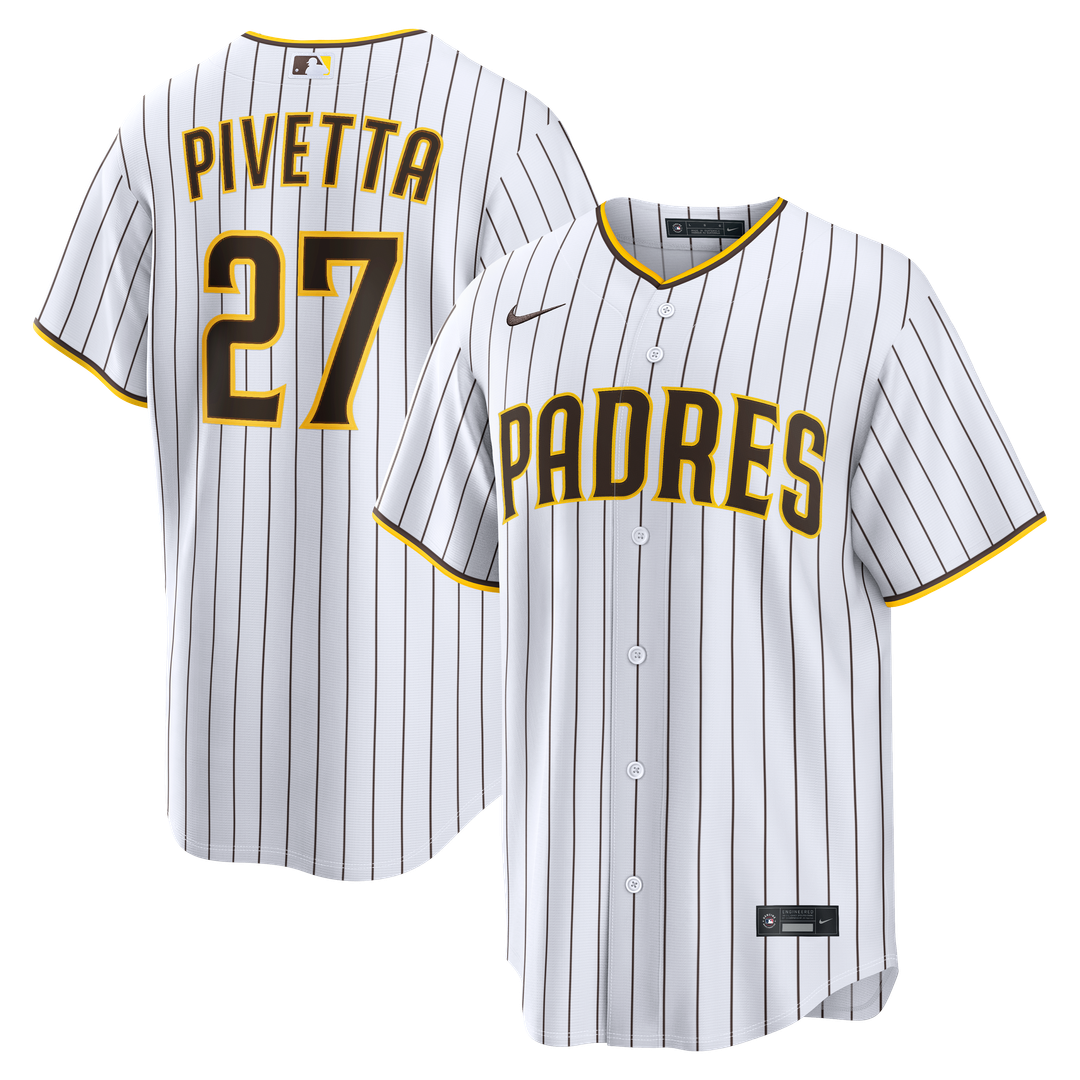 Men's San Diego Padres Nick Pivetta White Home Replica MLB Baseball Jersey - view 1