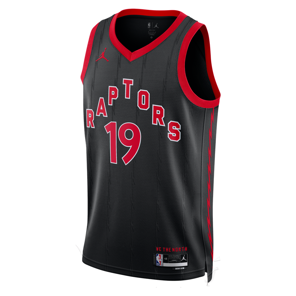 Unisex Jakob Poeltl Toronto Raptors Statement Edition Swingman NBA Basketball Jersey - Black - view 3