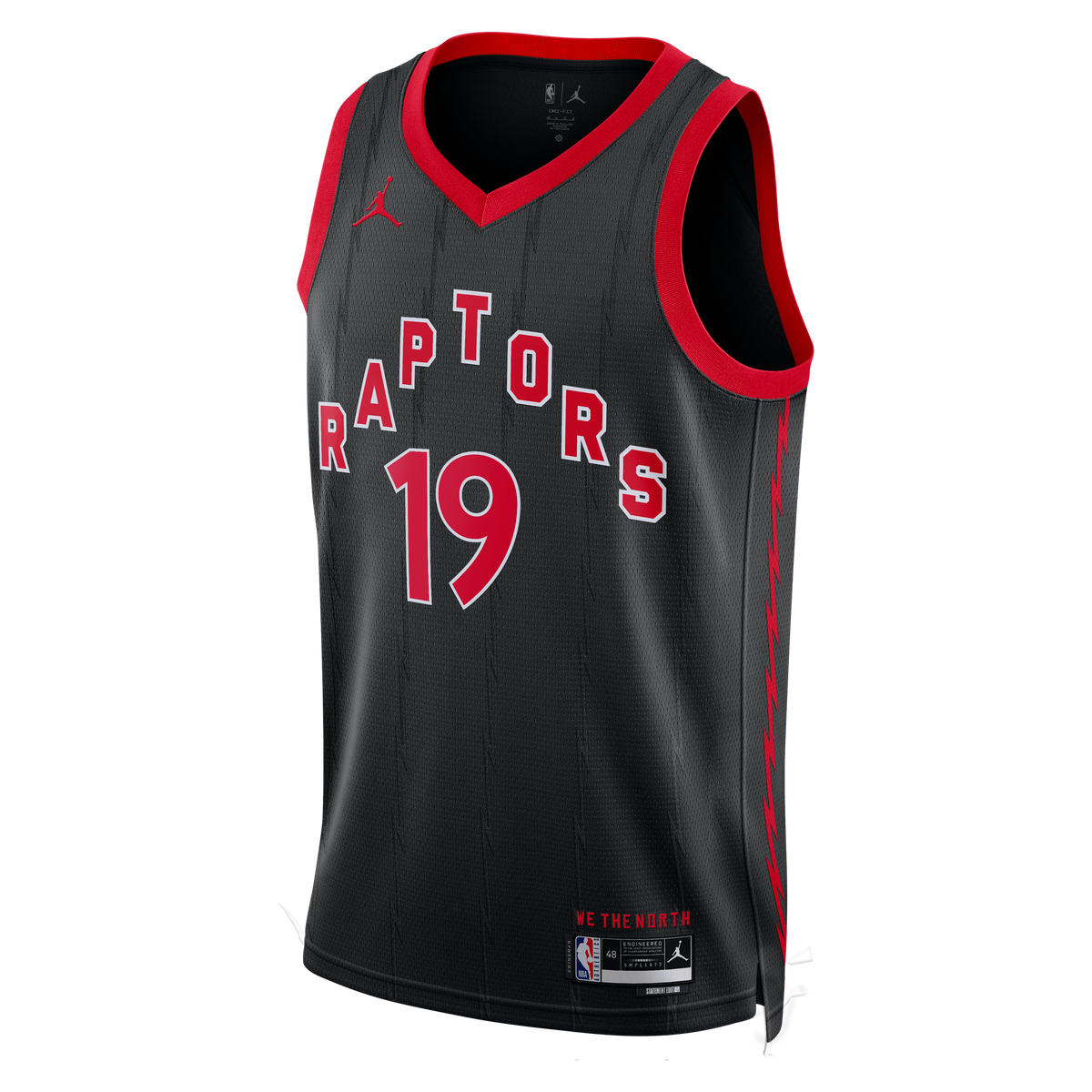 Unisex Jakob Poeltl Toronto Raptors Statement Edition Swingman NBA Basketball Jersey - Black - view 3