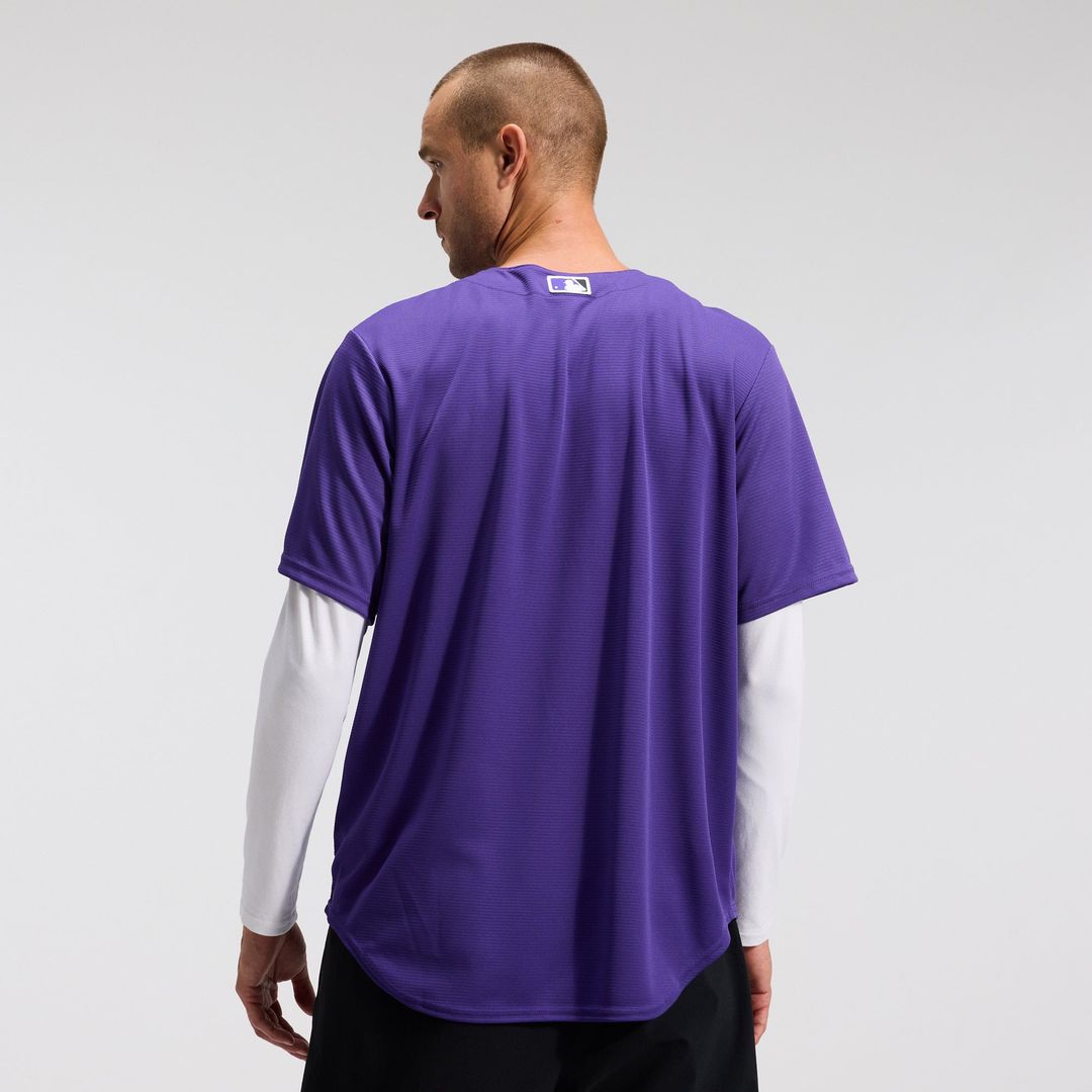 Men's Colorado Rockies White Home Replica MLB Baseball Jersey - view 25