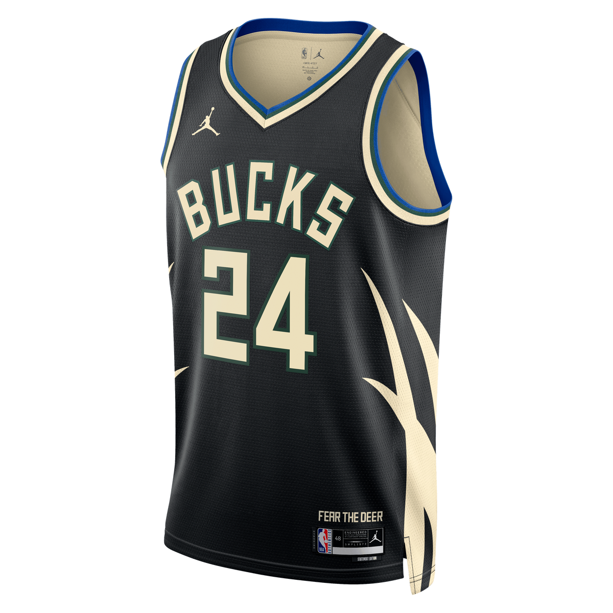 Unisex Jaime Jaquez Jr. Milwaukee Bucks Statement Edition Swingman NBA Basketball Jersey - Hunter Green - view 3