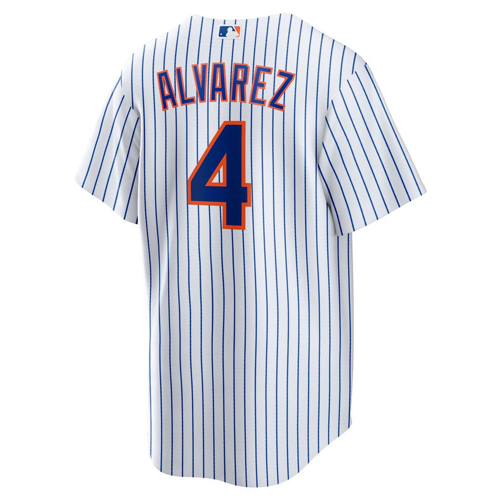 Men's New York Mets Francisco Alvarez White Replica MLB Baseball Jersey - view 3