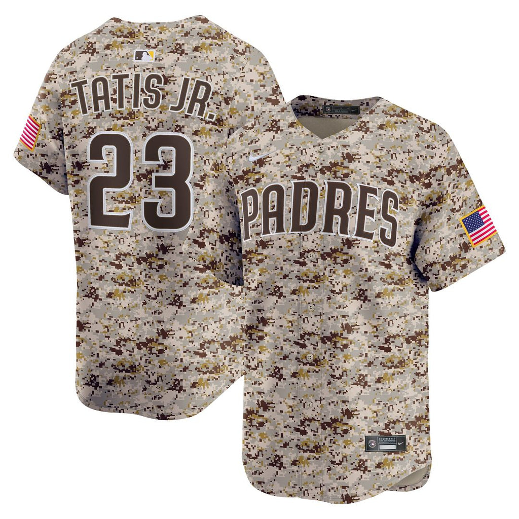 Men's San Diego Padres Fernando Tatis Jr. Camo Alternate 2 Limited MLB Baseball Jersey - view 1