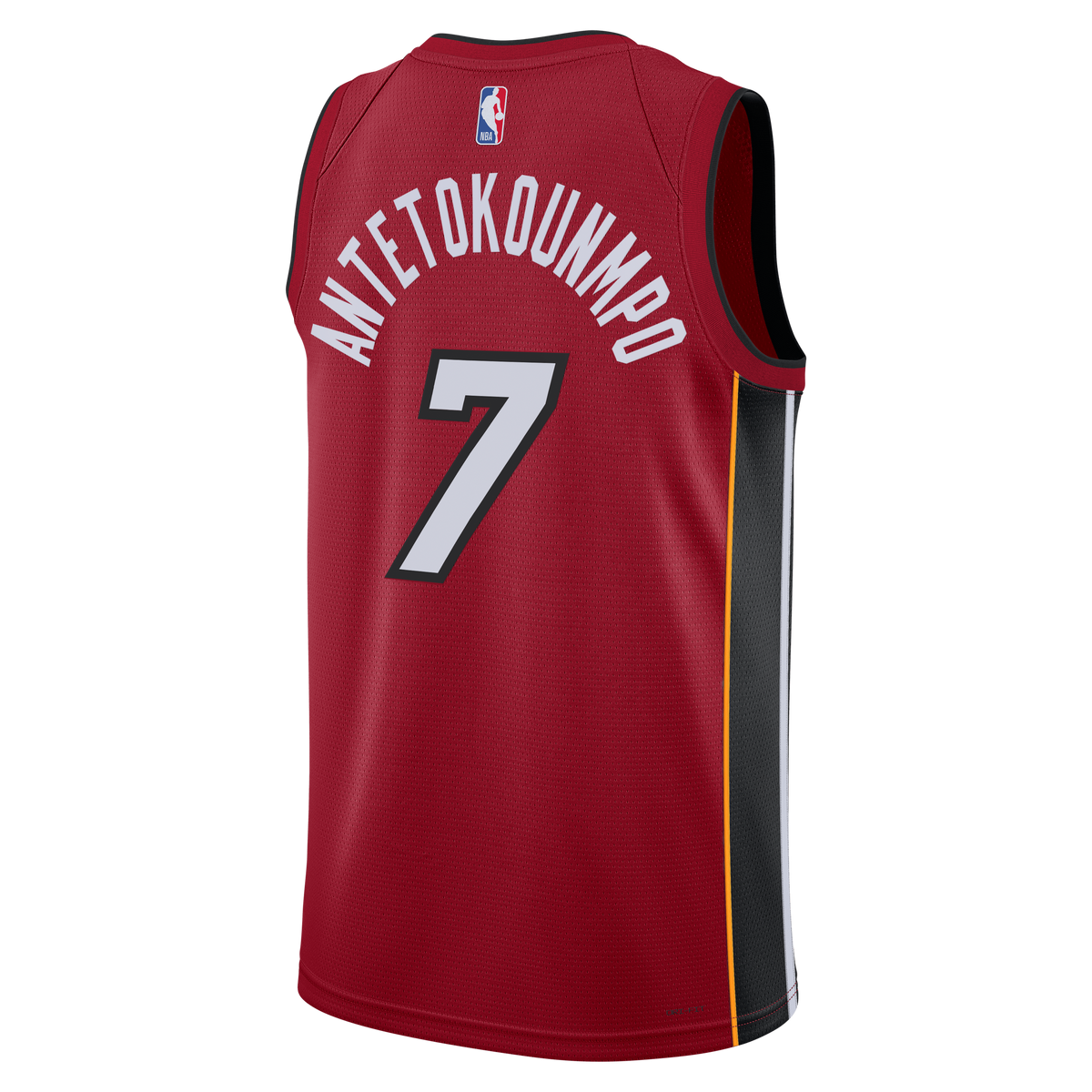 Unisex Giannis Antetokounmpo Miami Heat Statement Edition Swingman NBA Basketball Jersey - Red - view 4