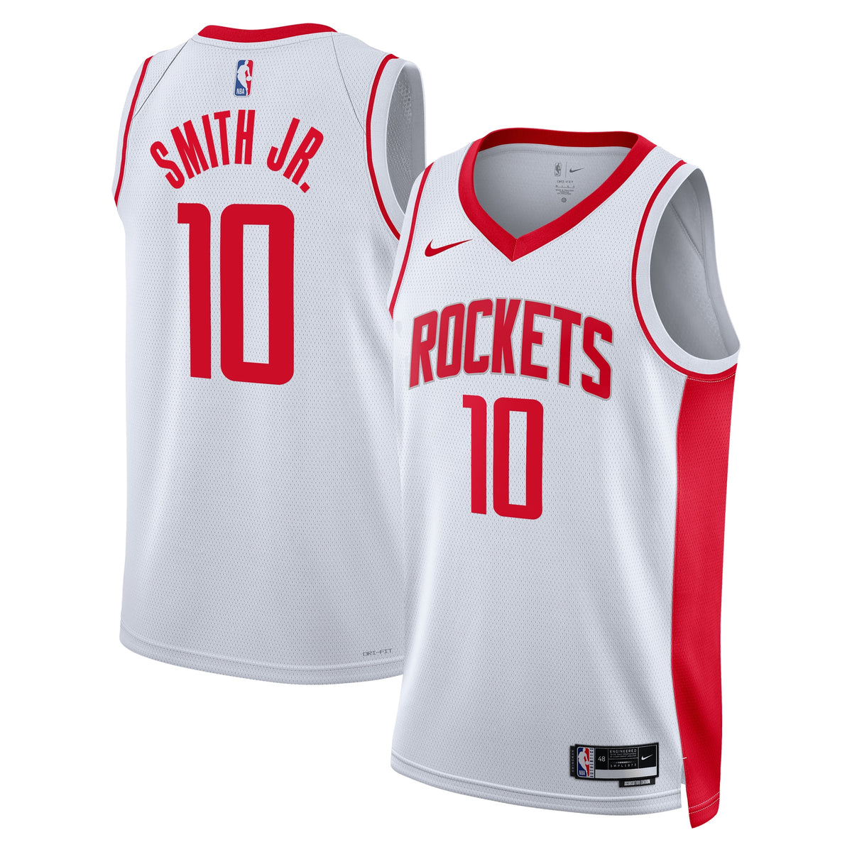 Unisex Jabari Smith Jr. Houston Rockets Association Edition Swingman NBA Basketball Jersey - White - view 2