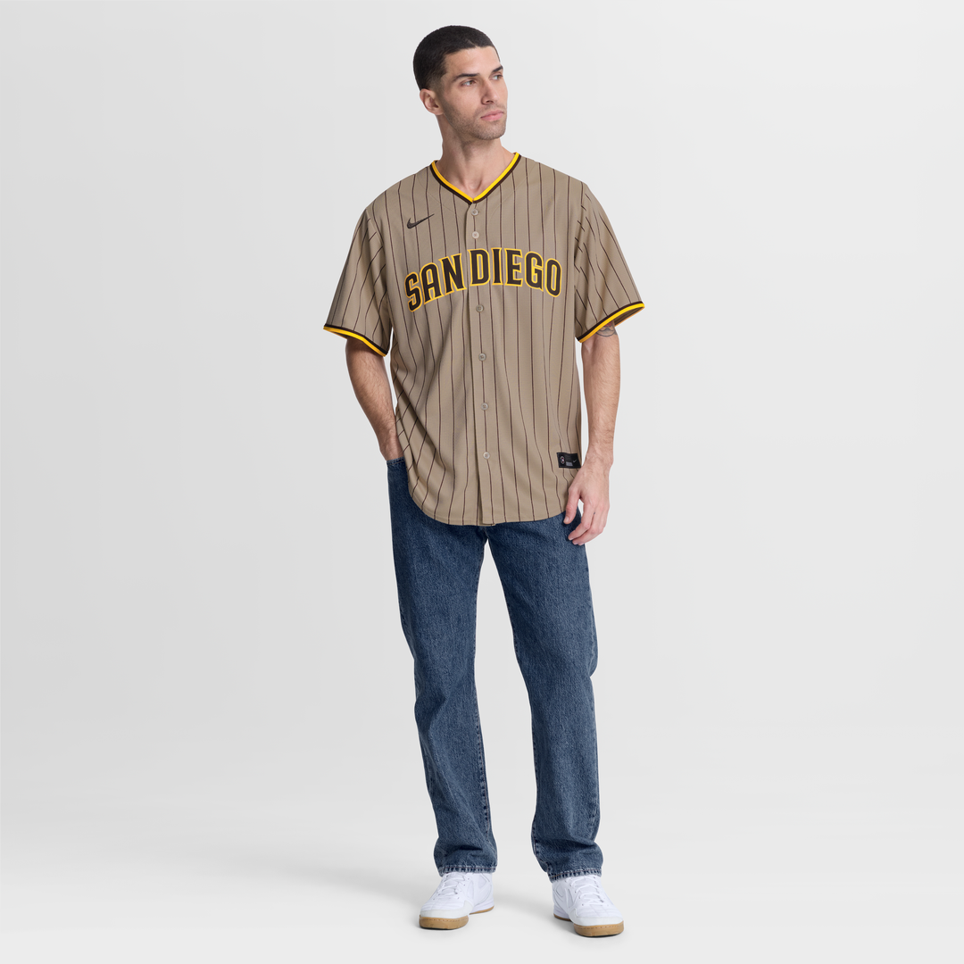 Men's San Diego Padres White Home Replica MLB Baseball Jersey - view 24