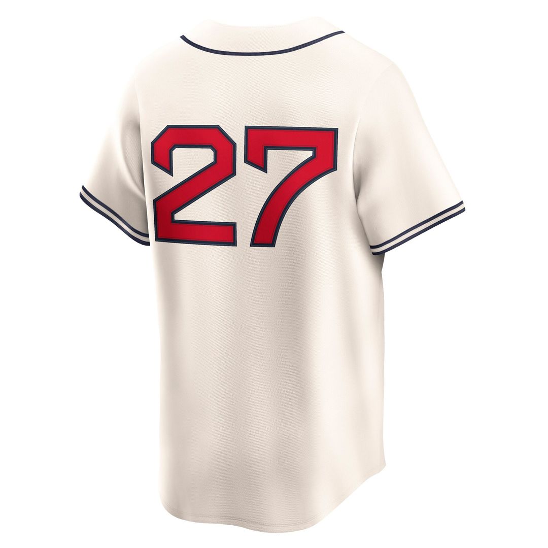 Men's Chicago Cubs Seiya Suzuki Cream Throwback Cooperstown Collection Limited MLB Baseball Jersey - view 3
