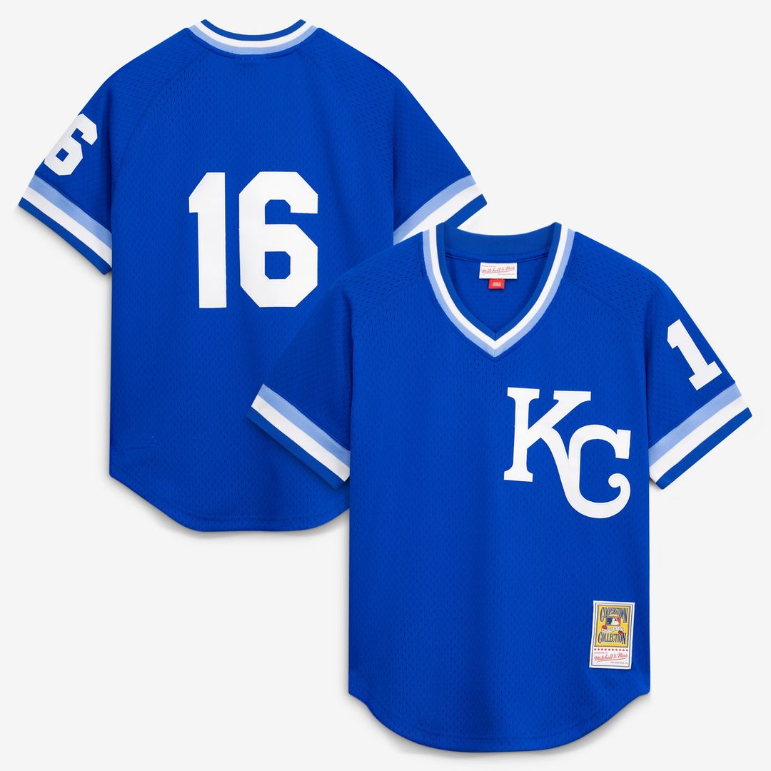 Men's Kansas City Royals Bo Jackson Royal Batting Practice MLB Baseball Jersey - view 1