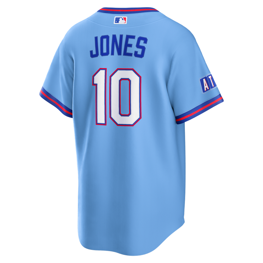 Men's Atlanta Braves Chipper Jones Powder Blue 2026 City Connect Stadium MLB Baseball Jersey - view 3