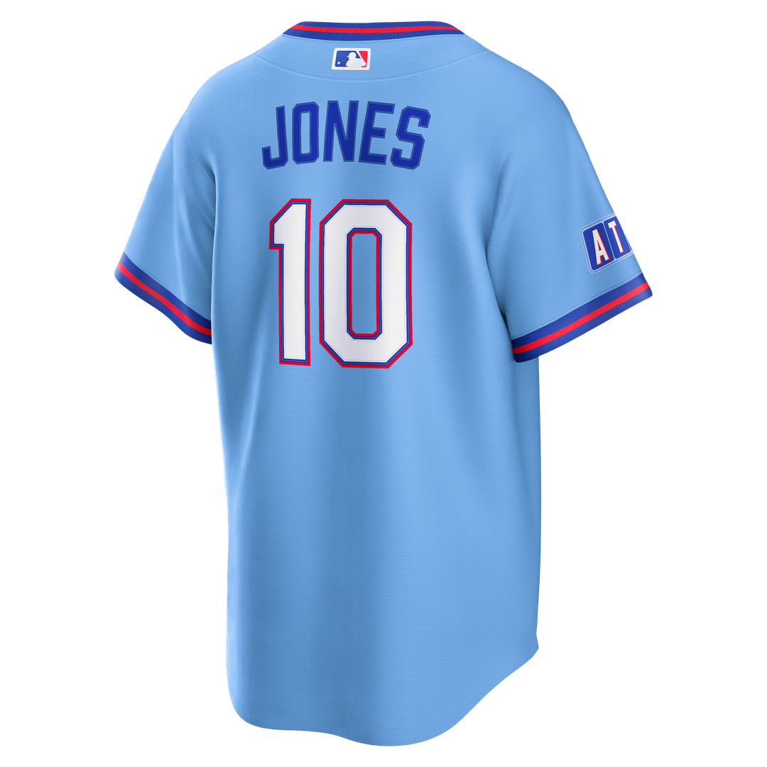 Men's Atlanta Braves Chipper Jones Powder Blue 2026 City Connect Stadium MLB Baseball Jersey - view 3