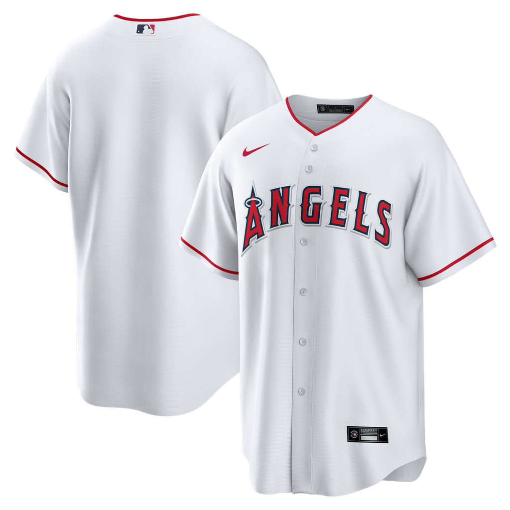 Men's Los Angeles Angels White Home Big & Tall Replica MLB Baseball Jersey - view 1