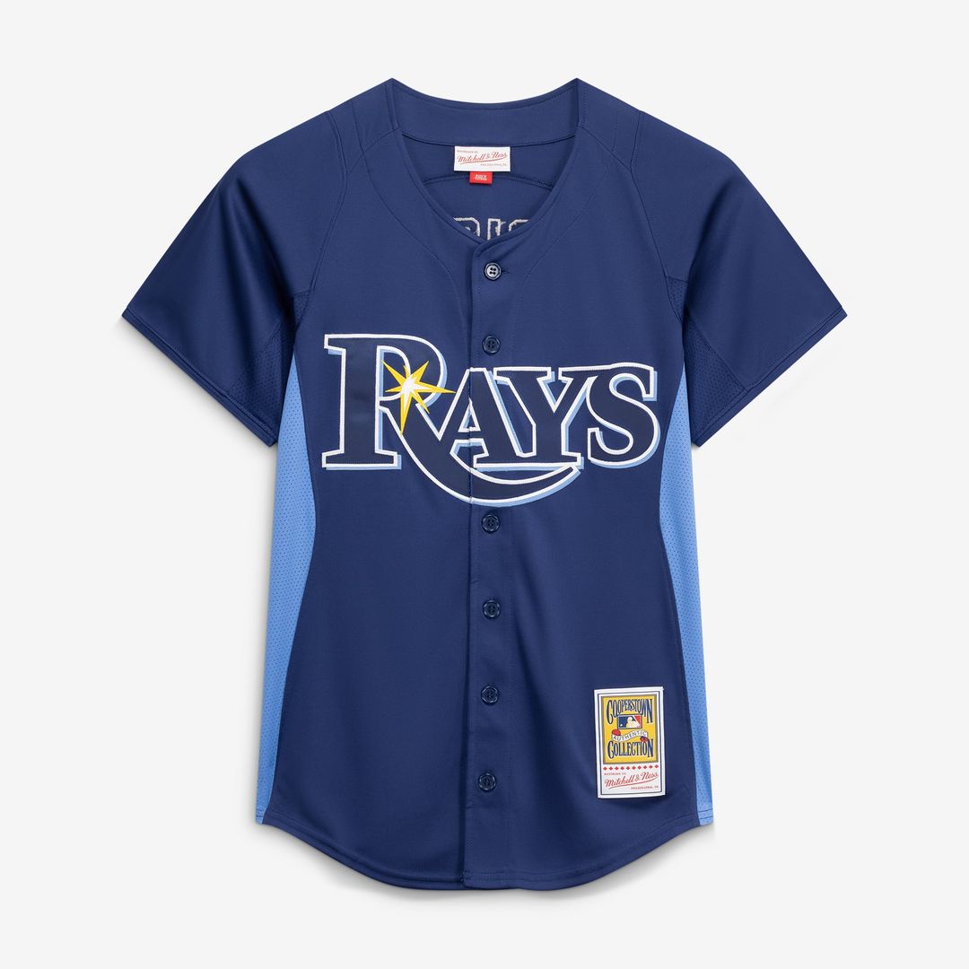 Men's Tampa Bay Rays David Price Blue Batting Practice MLB Baseball Jersey - view 2