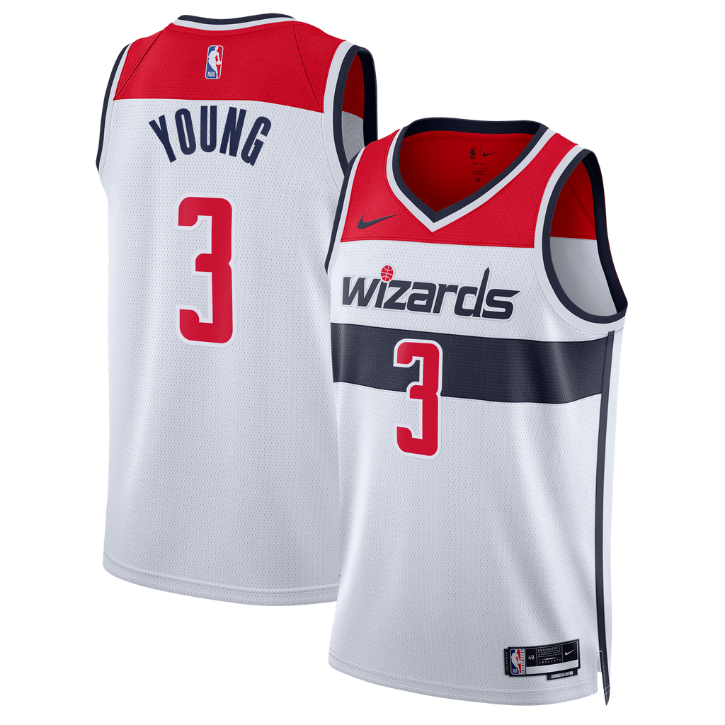 Unisex Trae Young Washington Wizards Association Edition Swingman NBA Basketball Jersey - White - view 1