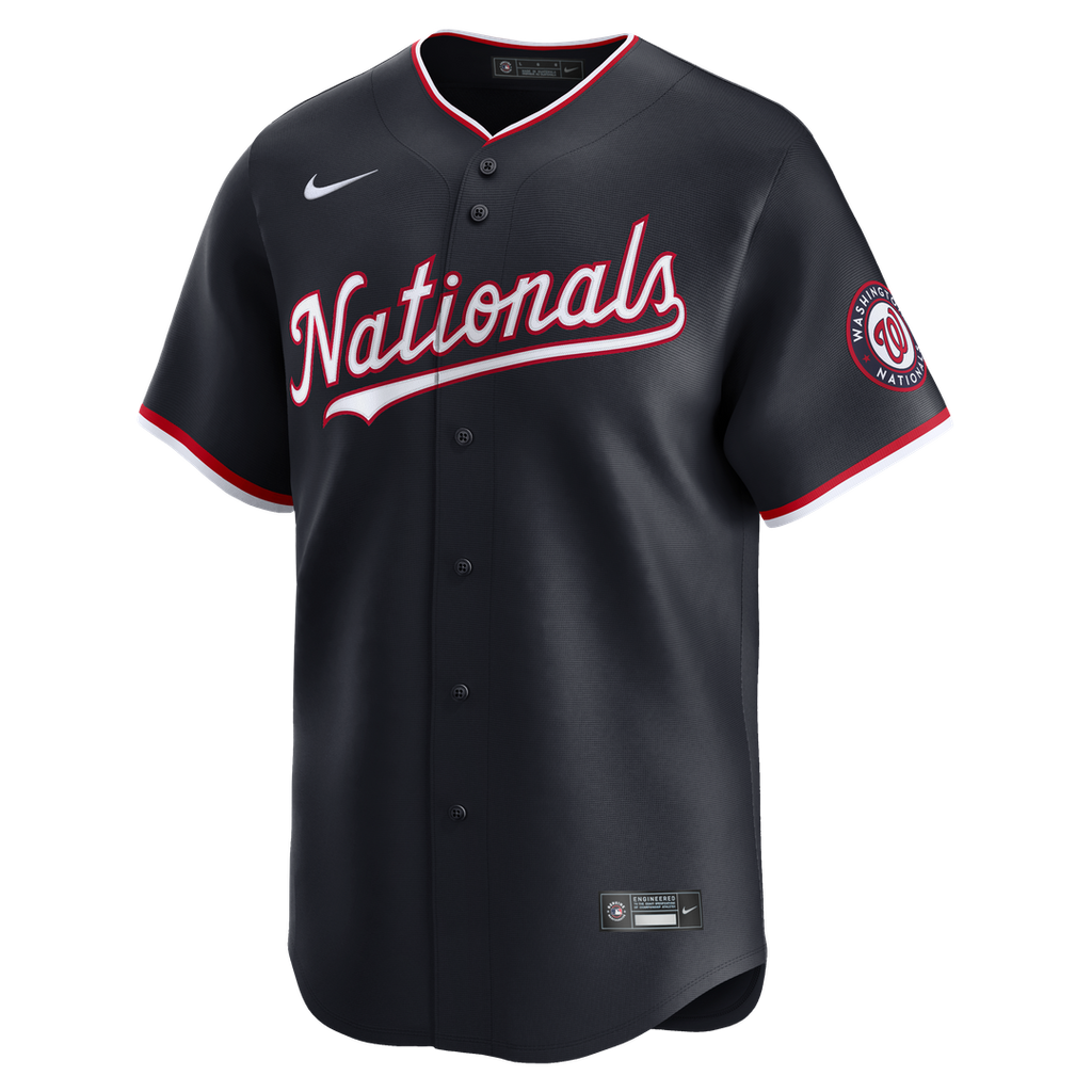 Men's Washington Nationals James Wood Navy Alternate Limited MLB Baseball Jersey - view 6