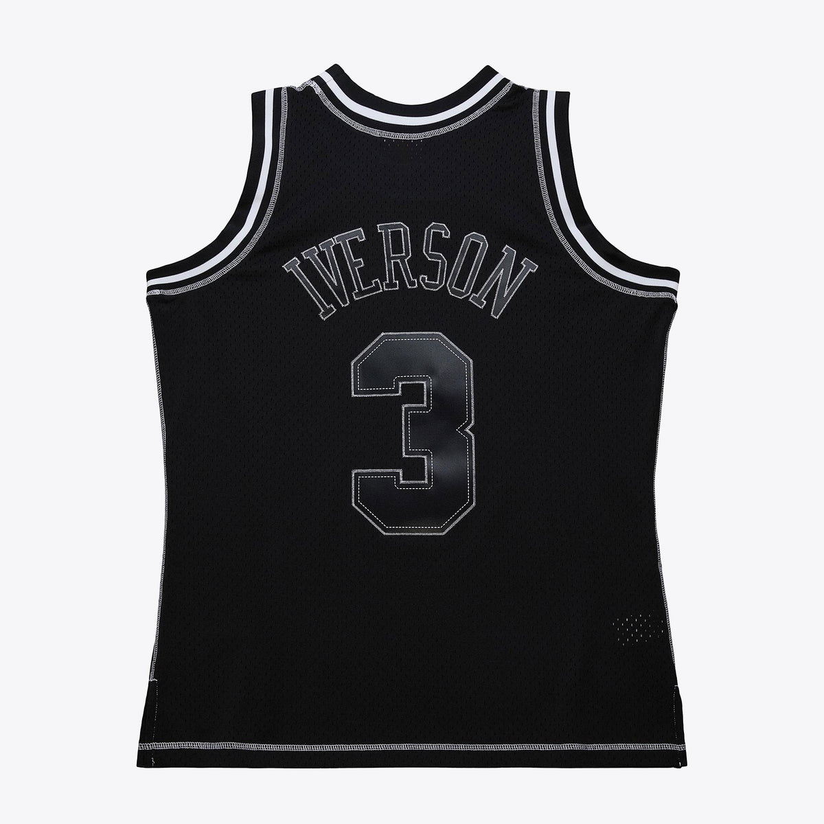 Men's Philadelphia 76ers Allen Iverson 1996 Contrast 2K Swingman NBA Basketball Jersey - Black - view 4