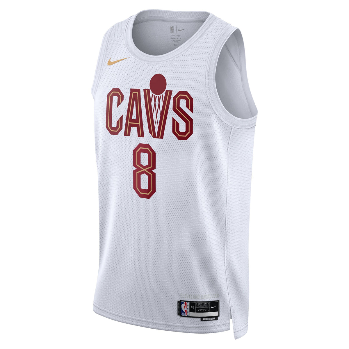 Unisex Dennis Schröder Cleveland Cavaliers Association Edition Swingman NBA Basketball Jersey - White - view 3