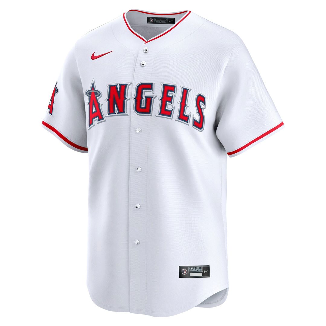 Men's Los Angeles Angels White Home Limited MLB Baseball Jersey - view 2