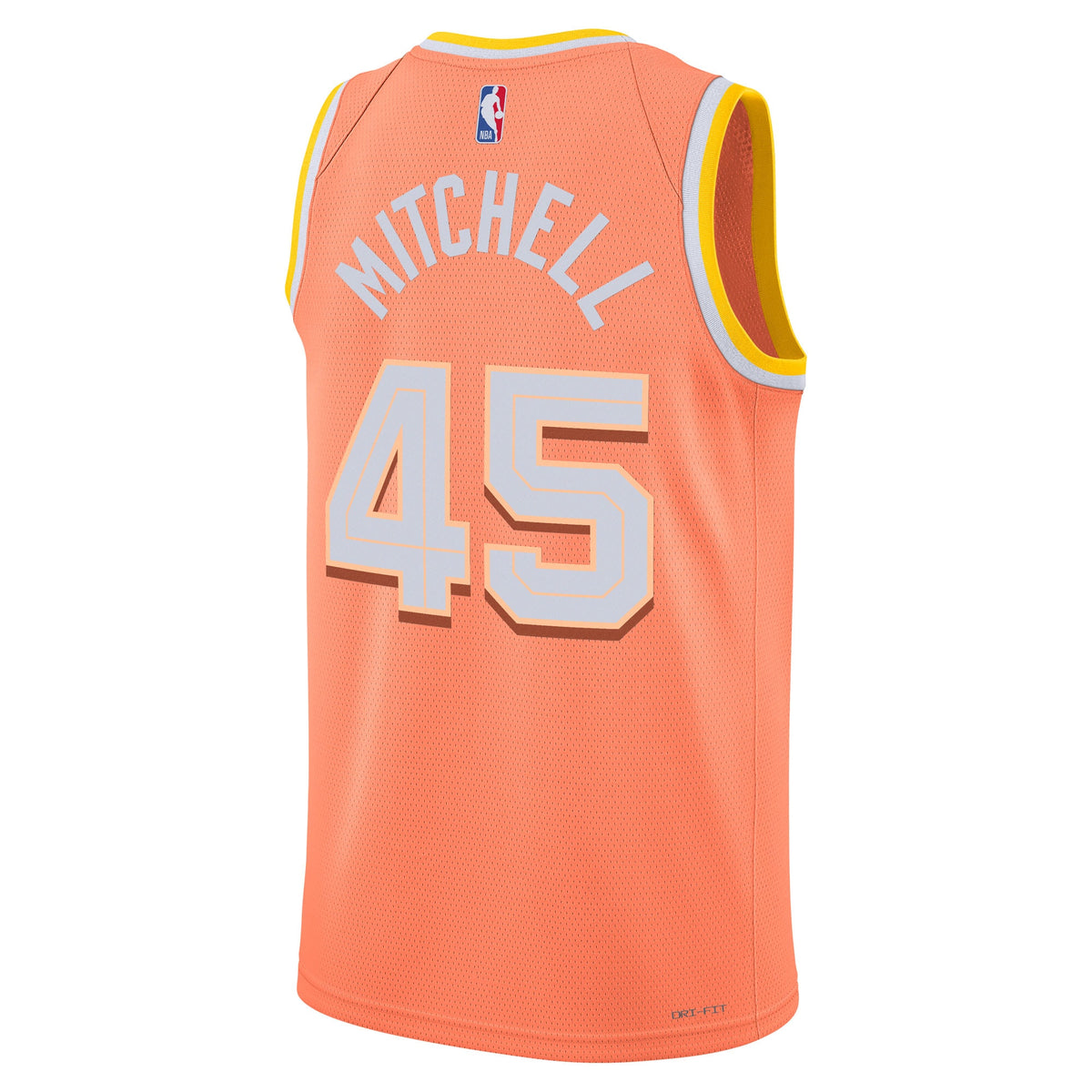 Unisex Donovan Mitchell Cleveland Cavaliers 2025/26 City Edition Swingman NBA Basketball Jersey - Orange - view 4