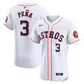 Men's Houston Astros Jeremy Peña White Home Elite MLB Baseball Jersey - view 1
