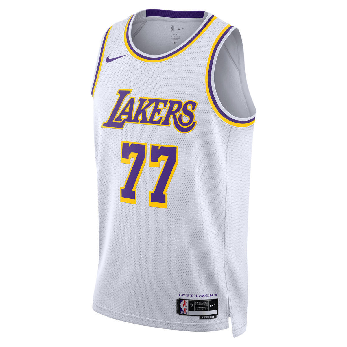 Unisex Los Angeles Lakers Association Swingman NBA Basketball Jersey - Luka Doncic - view 3