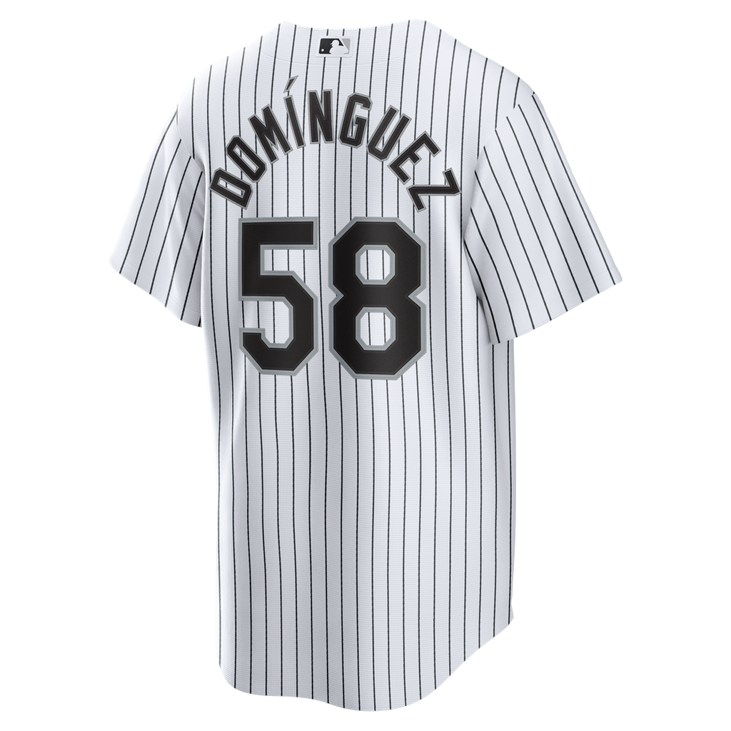 Men's Chicago White Sox Seranthony Domínguez White Home Replica MLB Baseball Jersey - view 3