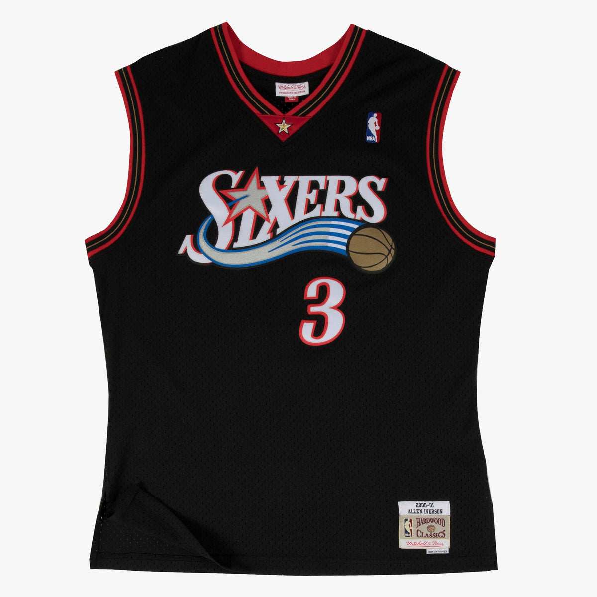 Men's Philadelphia 76ers Swingman NBA Basketball Jersey Road Allen Iverson 2000-01 - view 2