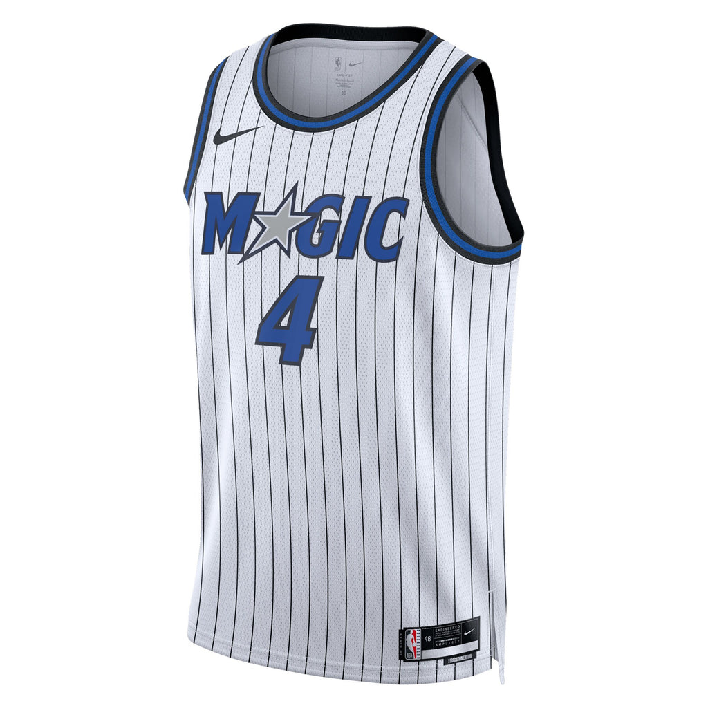 Unisex Jalen Suggs Orlando Magic Replica Association Edition Swingman NBA Basketball Jersey - White - view 3