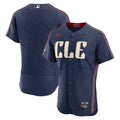 Men's Cleveland Guardians Navy City Connect Sponsor Patch MLB Baseball Jersey - view 1
