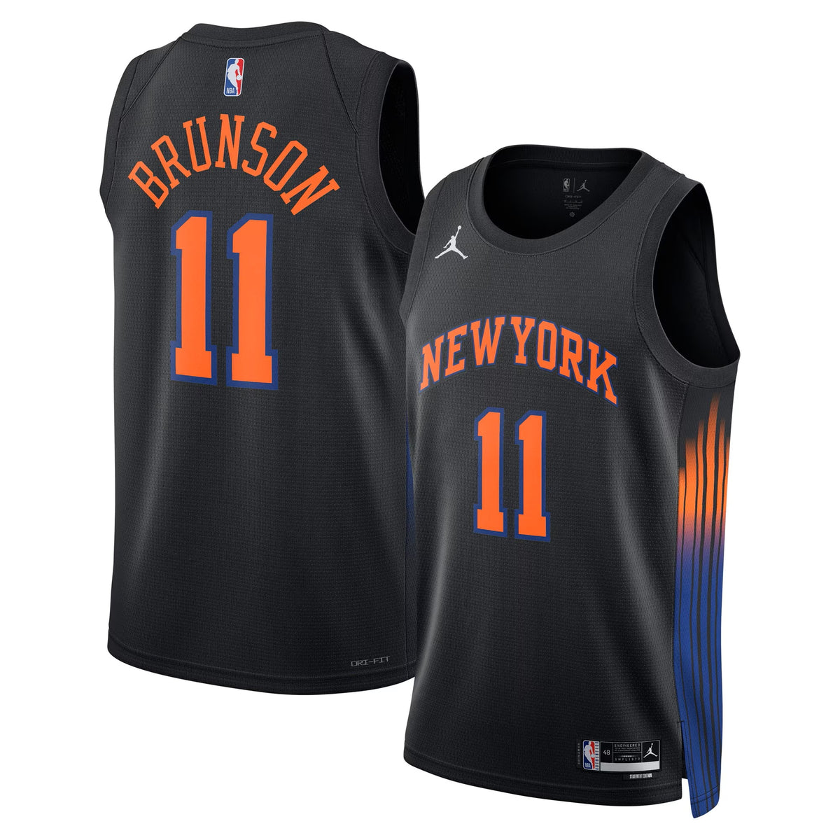 Unisex New York Knicks Statement Swingman NBA Basketball Jersey - Brunson - view 1