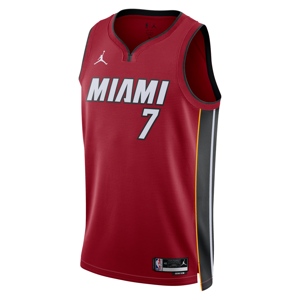 Unisex Giannis Antetokounmpo Miami Heat Statement Edition Swingman NBA Basketball Jersey - Red - view 3