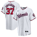 Men's Washington Nationals Stephen Strasburg White Home Replica MLB Baseball Jersey - view 1