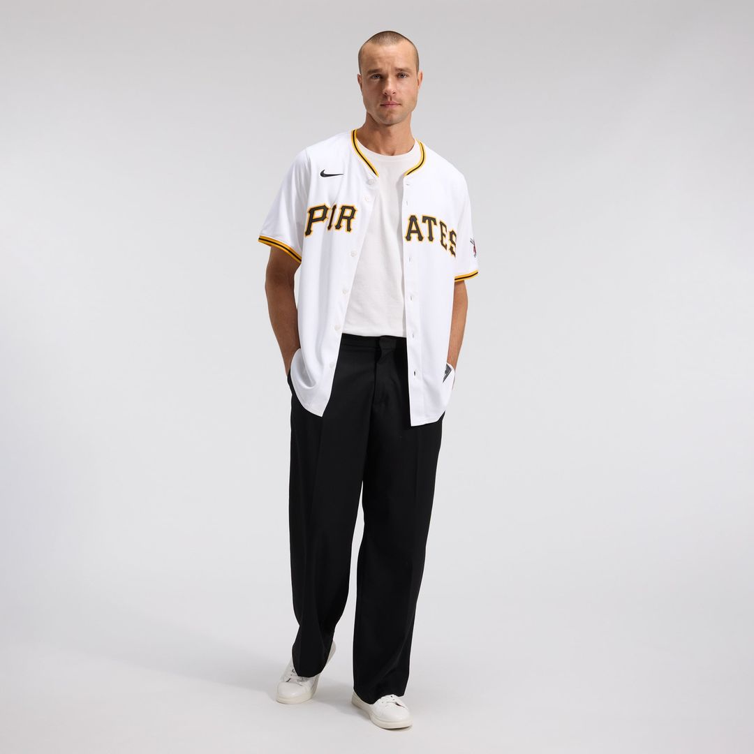 Men's Pittsburgh Pirates White Home Limited MLB Baseball Jersey - view 3