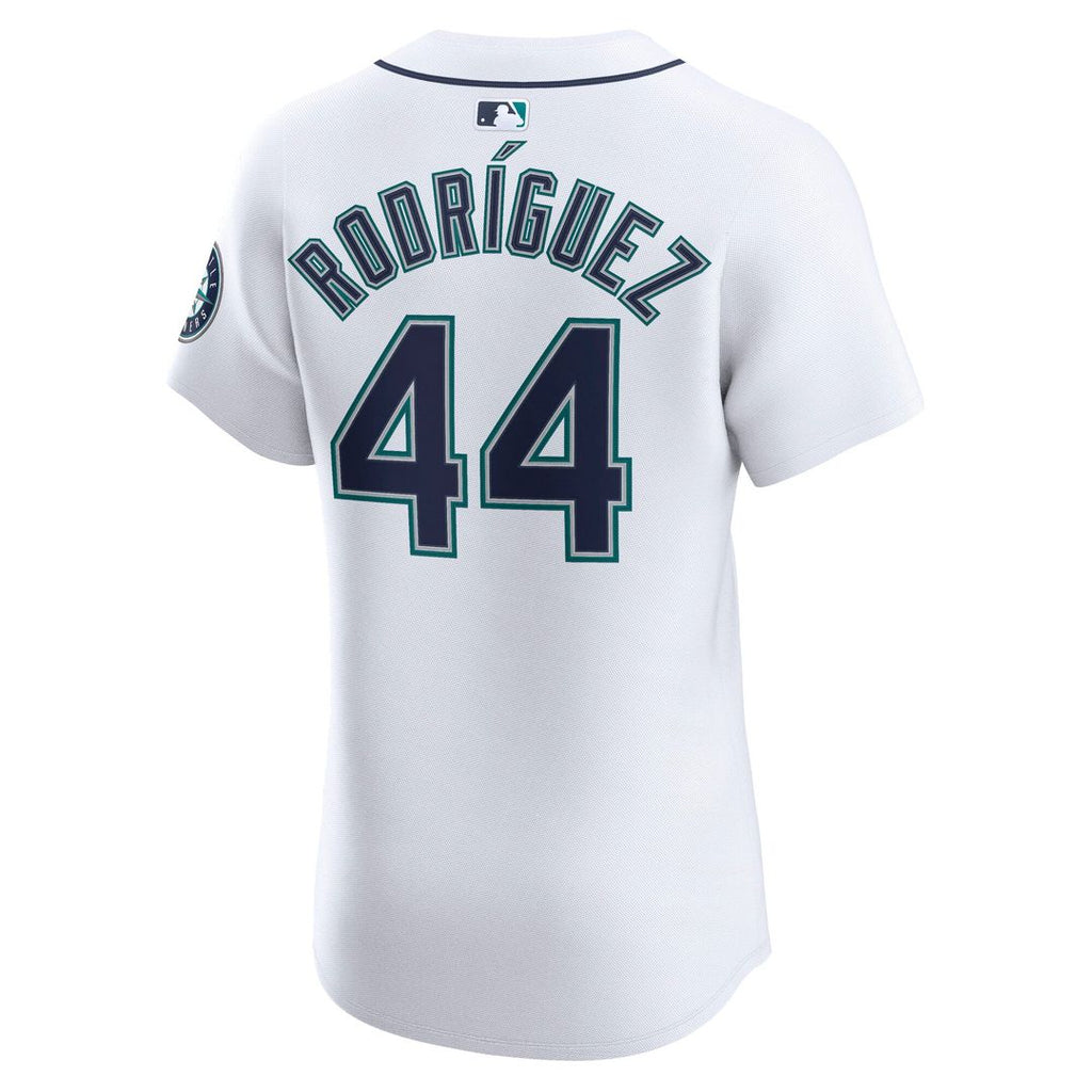 Men's Seattle Mariners Julio Rodríguez White Home Elite MLB Baseball Jersey - view 3