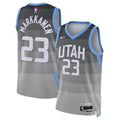 Unisex Lauri Markkanen Utah Jazz 2025/26 City Edition Swingman NBA Basketball Jersey - Gray - view 1