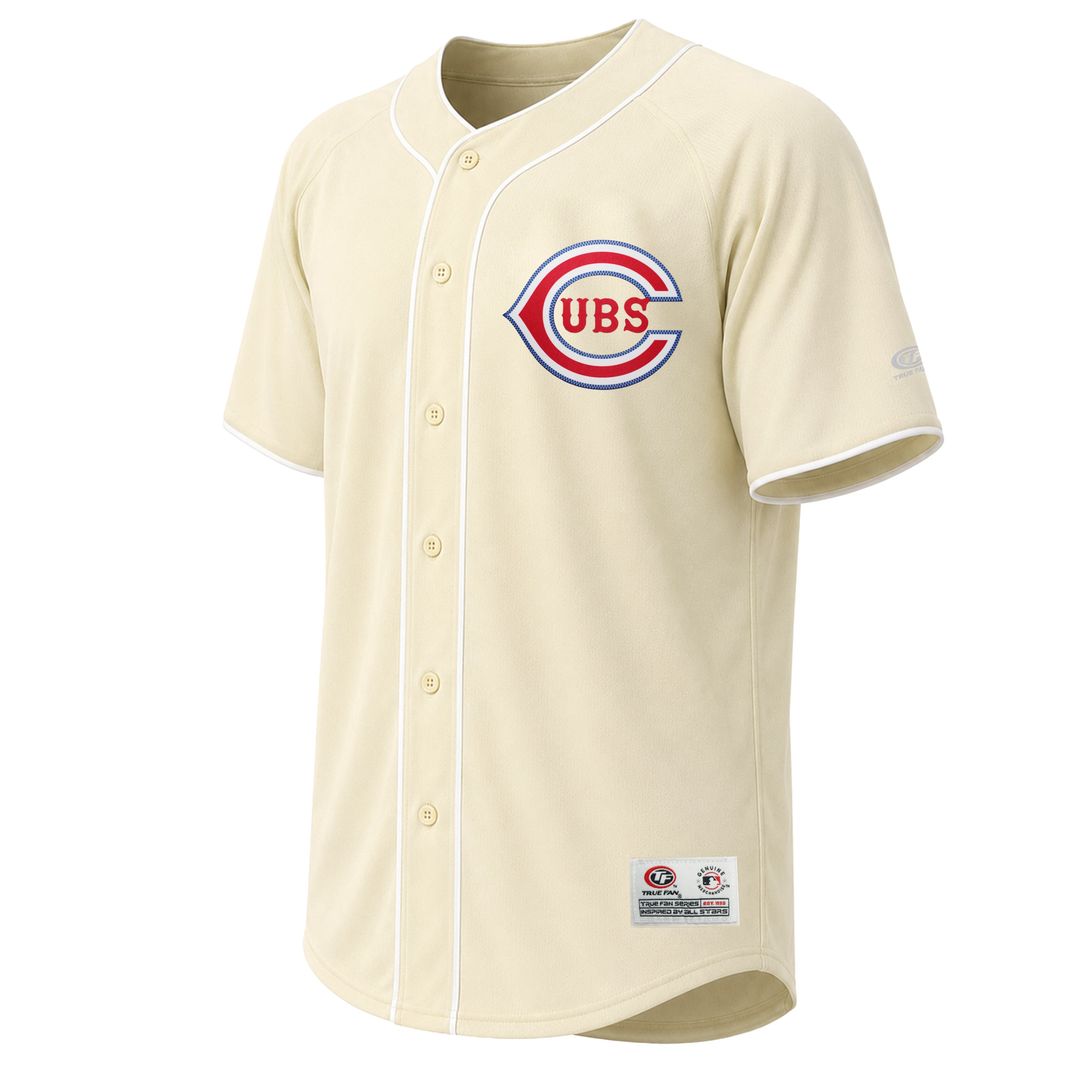 Men's Chicago Cubs Cream Fashion MLB Baseball Jersey - view 2