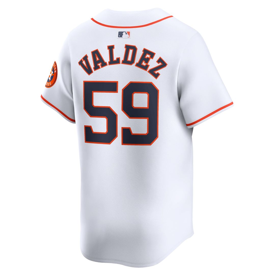Men's Houston Astros Framber Valdez White Home Limited MLB Baseball Jersey - view 3