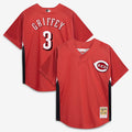 Men's Cincinnati Reds Ken Griffey Jr. Red Batting Practice MLB Baseball Jersey - view 1