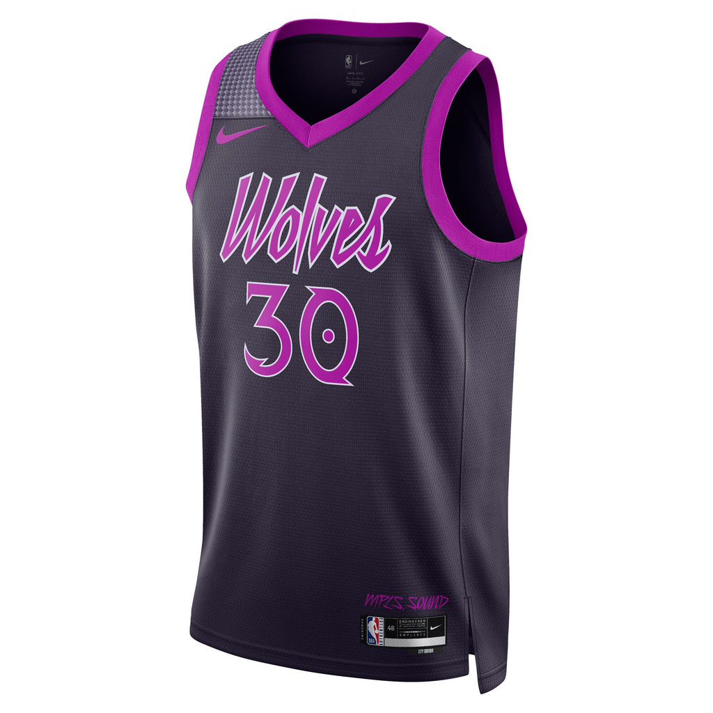 Unisex Julius Randle Minnesota Timberwolves 2025/26 City Edition Swingman NBA Basketball Jersey - Black - view 3