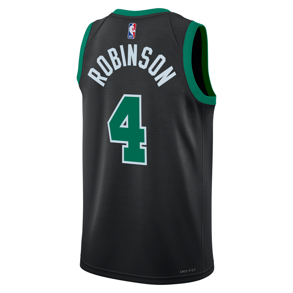 Unisex Mitchell Robinson Boston Celtics Statement Edition Swingman NBA Basketball Jersey - Black - view 4