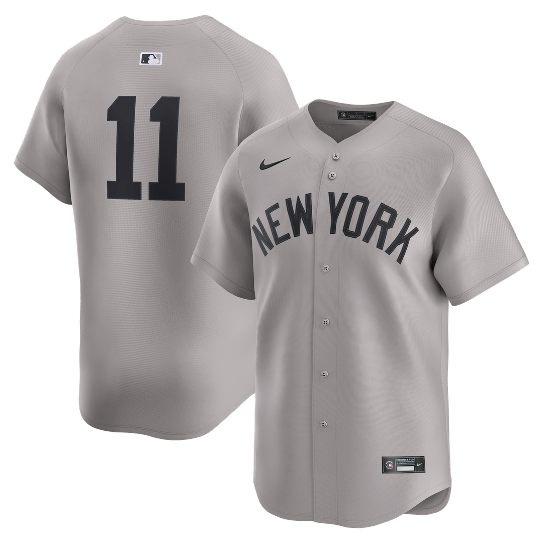 Men's New York Yankees Anthony Volpe Gray Road Limited MLB Baseball Jersey - view 4