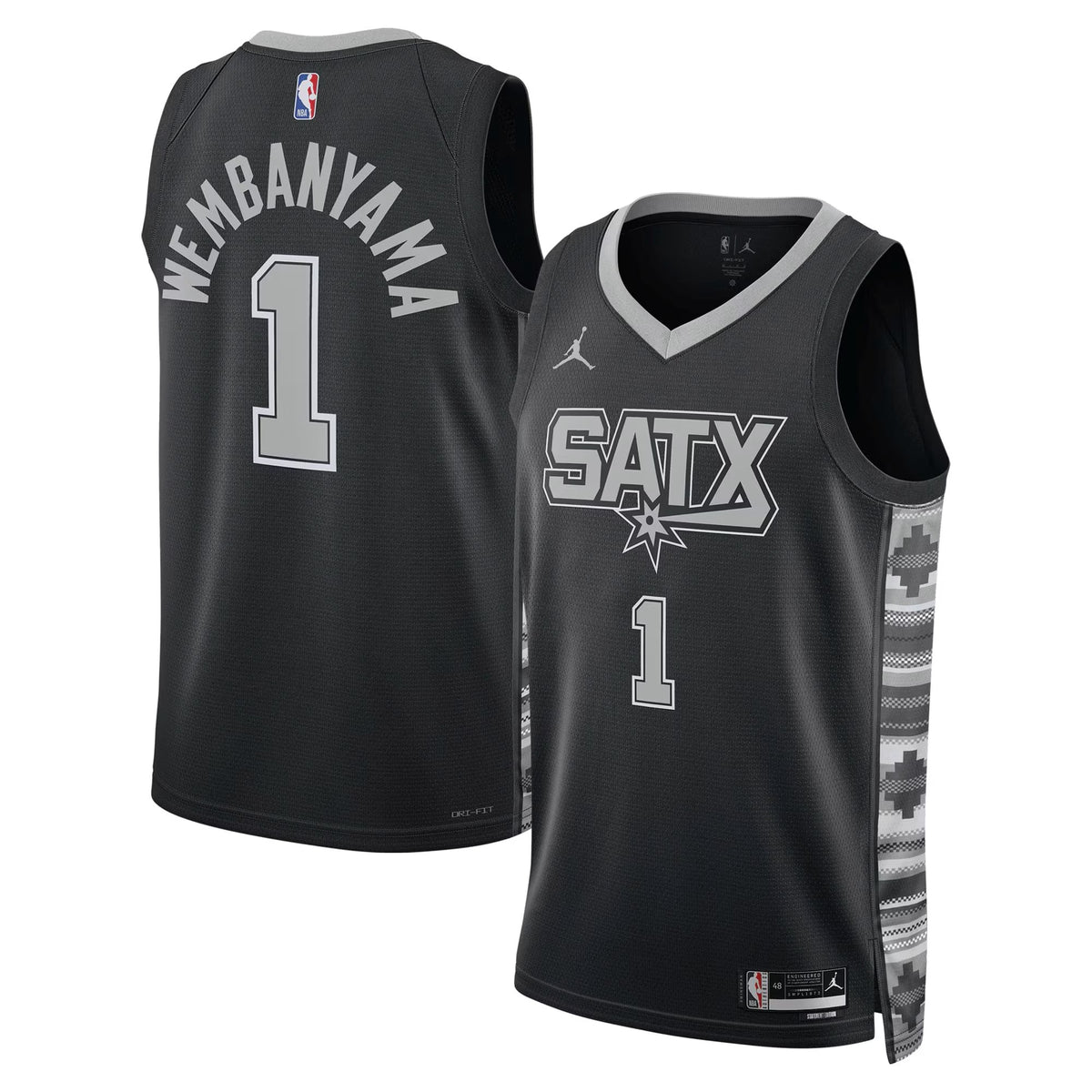 Unisex San Antonio Spurs Statement Edition Swingman NBA Basketball Jersey - Victor Wembanyama - view 1